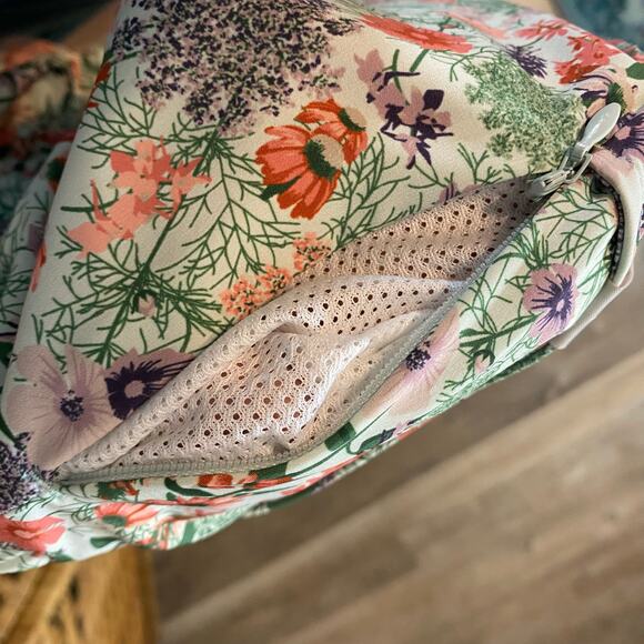 Ascend Women’s Floral Athletic Dress Medium hidden zip Pocket Drawstring Waist - Picture 7 of 7